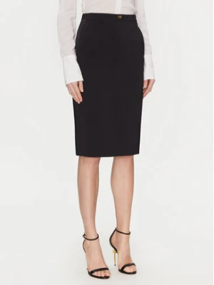 Elisabetta Franchi Spódnica ołówkowa GO-099-51E2-V260 Czarny Regular Fit