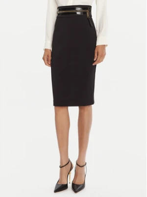 Elisabetta Franchi Spódnica ołówkowa GO-130-56E2 Czarny Regular Fit