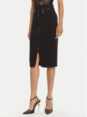 Elisabetta Franchi Spódnica ołówkowa GO-134-56E2-V390 Czarny Regular Fit