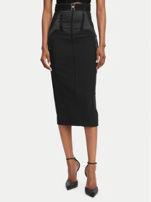 Elisabetta Franchi Spódnica ołówkowa GO-148-62E2-V440 Czarny Slim Fit