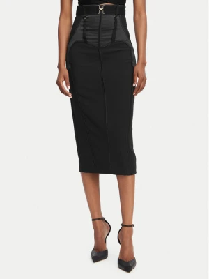 Elisabetta Franchi Spódnica ołówkowa GO-148-62E2-V440 Czarny Slim Fit