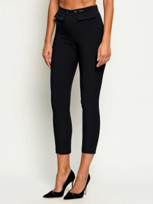 Elisabetta Franchi Spodnie cygaretki | Slim Fit czarny
