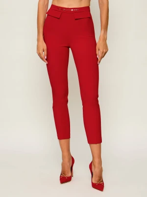 Elisabetta Franchi Spodnie cygaretki | Slim Fit czerwony