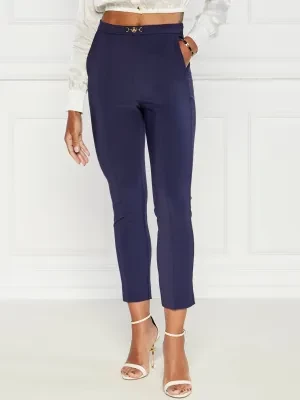 Elisabetta Franchi Spodnie cygaretki | Slim Fit | high waist