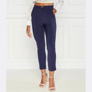 Elisabetta Franchi Spodnie cygaretki | Slim Fit | high waist