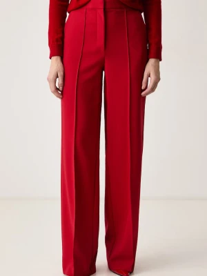 Elisabetta Franchi spodnie damskie czerwony