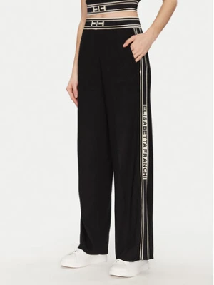 Elisabetta Franchi Spodnie dresowe KP-65S-51E2 Czarny Regular Fit