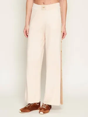 Elisabetta Franchi Spodnie dzianinowe | Loose fit