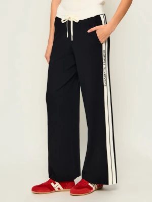 Elisabetta Franchi Spodnie dzianinowe | Regular Fit czarny
