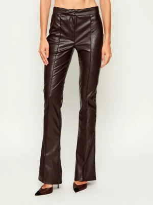 Elisabetta Franchi Spodnie | flare fit brązowy