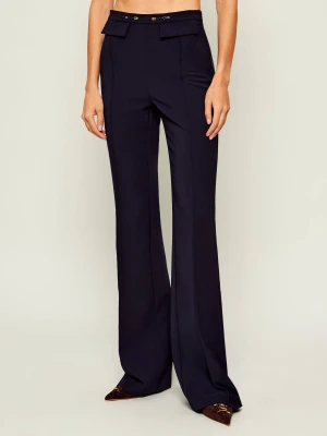 Elisabetta Franchi Spodnie | flare fit granatowy