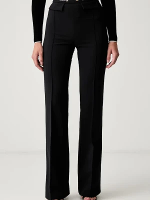 Elisabetta Franchi spodnie garniturowe damskie czarny