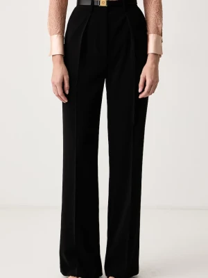 Elisabetta Franchi spodnie garniturowe damskie czarny