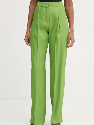 Elisabetta Franchi spodnie garniturowe damskie lniane