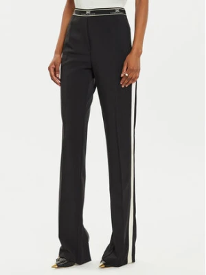 Elisabetta Franchi Spodnie materiałowe PA-010-47E2 Czarny Regular Fit