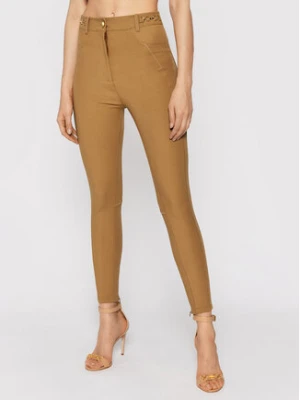 Elisabetta Franchi Spodnie materiałowe PA-011-16E2-V360 Brązowy Slim Fit
