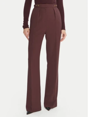 Elisabetta Franchi Spodnie materiałowe PA-099-56E2-V390 Bordowy Regular Fit