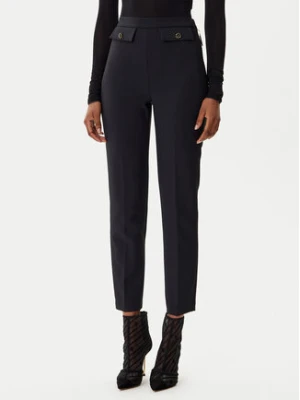 Elisabetta Franchi Spodnie materiałowe PA-120-56E2-V340 Czarny Regular Fit