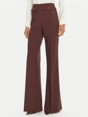 Elisabetta Franchi Spodnie materiałowe PA-121-56E2-V380 Brązowy Regular Fit