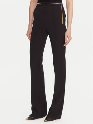 Elisabetta Franchi Spodnie materiałowe PA-141-57E2-V420 Czarny Regular Fit