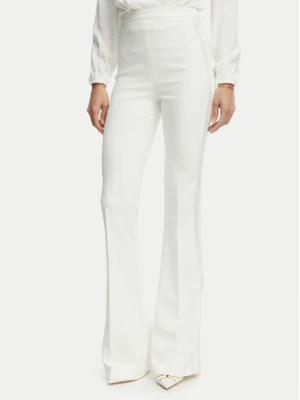 Elisabetta Franchi Spodnie materiałowe PA-184-62E2-V290 Biały Slim Fit