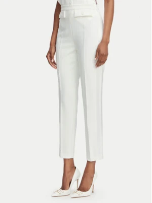 Elisabetta Franchi Spodnie materiałowe PA-185-62E2-V270 Kremowy Slim Fit