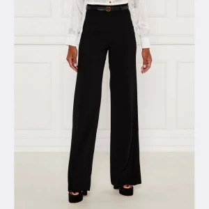 Elisabetta Franchi Spodnie z paskiem | flare fit