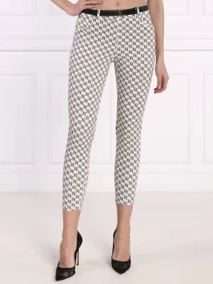 Elisabetta Franchi Spodnie z paskiem | Slim Fit