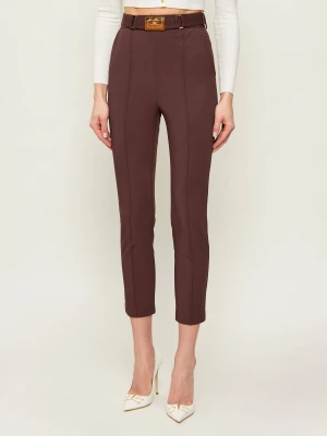 Elisabetta Franchi Spodnie z paskiem | Slim Fit