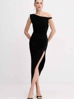 Elisabetta Franchi sukienka asymetryczna z wiskozy