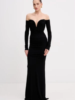 Elisabetta Franchi sukienka drapowana z wiskozy