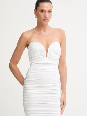 Elisabetta Franchi sukienka drapowana z wiskozy