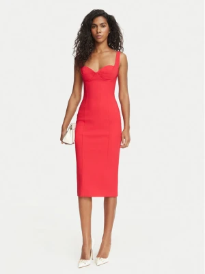 Elisabetta Franchi Sukienka koktajlowa AB-002-67E2-V470 Czerwony Fitted Fit