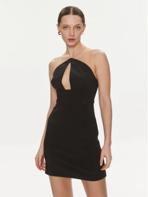 Elisabetta Franchi Sukienka koktajlowa AB-514-41E2-V300 Czarny Slim Fit