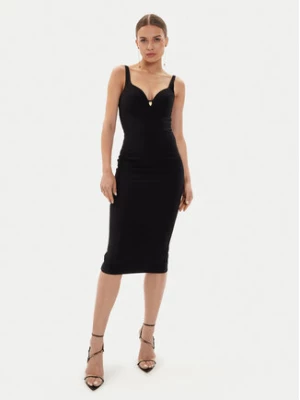 Elisabetta Franchi Sukienka koktajlowa AB-711-46E2-V360 Czarny Slim Fit