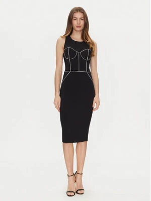 Elisabetta Franchi Sukienka koktajlowa AB-724-51E2-V440 Czarny Slim Fit