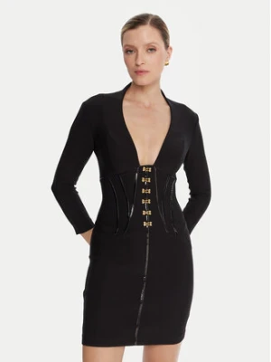 Elisabetta Franchi Sukienka koktajlowa AB-797-57E2-V590 Czarny Slim Fit