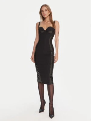 Elisabetta Franchi Sukienka koktajlowa AB-838-57E2-V480 Czarny Slim Fit