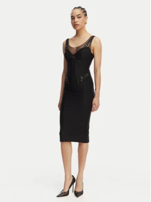 Elisabetta Franchi Sukienka koktajlowa AB-870-61E2-V650 Czarny Slim Fit