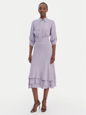 Elisabetta Franchi Sukienka koktajlowa AB-923-61E2 Fioletowy Regular Fit