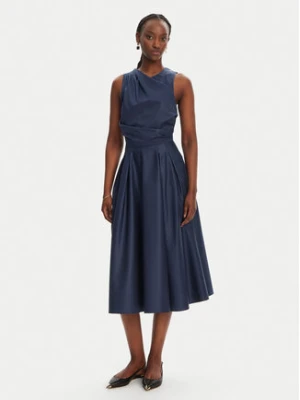 Elisabetta Franchi Sukienka koktajlowa AB-T52-52E2-V440 Granatowy Regular Fit