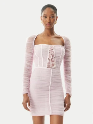 Elisabetta Franchi Sukienka koktajlowa AB68352E2 544 Różowy Slim Fit