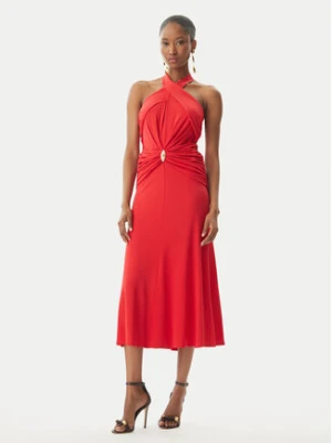 Elisabetta Franchi Sukienka koktajlowa AB71952E2 CG5 Czerwony Regular Fit