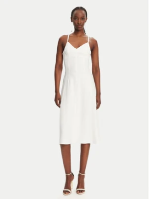 Elisabetta Franchi Sukienka koktajlowa AB74852E2 360 Biały Regular Fit