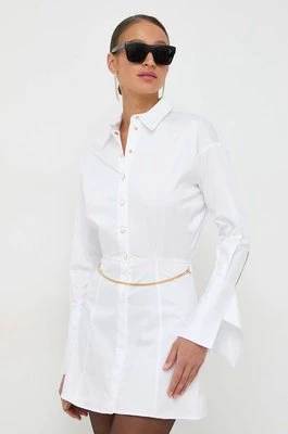 Elisabetta Franchi sukienka kolor biały mini prosta AB51841E2
