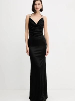 Elisabetta Franchi sukienka kolor czarny maxi dopasowana ABR0652E3