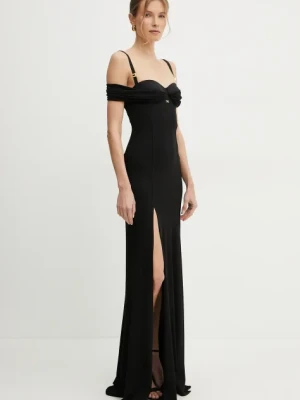 Elisabetta Franchi sukienka kolor czarny maxi prosta ABR0851E2