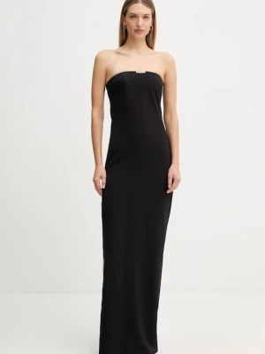Elisabetta Franchi sukienka kolor czarny maxi prosta ABR4652E3