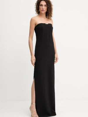 Elisabetta Franchi sukienka kolor czarny midi dopasowana AB84852E3
