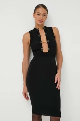 Elisabetta Franchi sukienka kolor czarny mini dopasowana AM50S41E2
